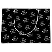 Benutzerdefiniertes Logo für Unternehmen Große Geschenktüte (Vorderseite)