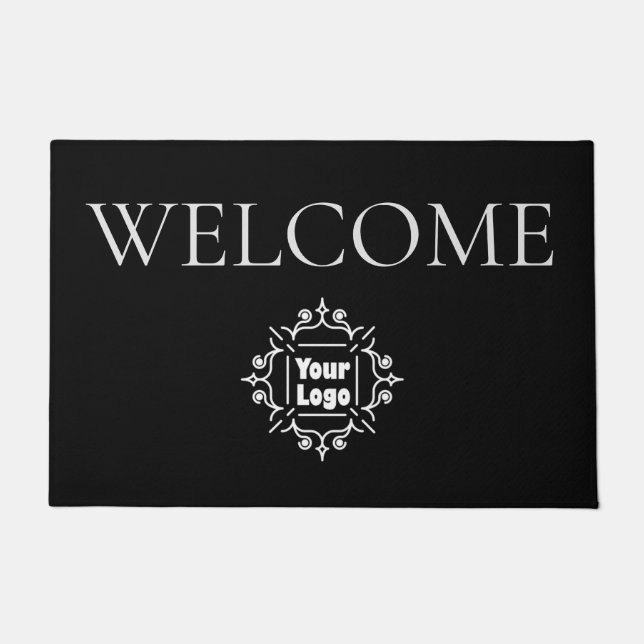 Benutzerdefiniertes Logo für Unternehmen oder Unte Fußmatte (Vorderseite)