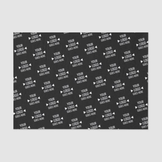 Benutzerdefiniertes Logo für Unternehmen Seidenpapier (Vorderseite)