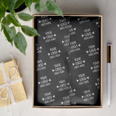 Benutzerdefiniertes Logo für Unternehmen Seidenpapier