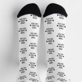 Benutzerdefiniertes Logo für Unternehmen Socken (Oben)