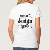 Benutzerdefiniertes Logo für Vorderseite und Rücks T-Shirt (Rückseite)