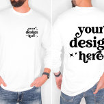 Benutzerdefiniertes Logo für Vorderseite und Rücks T-Shirt<br><div class="desc">Dieses individuelle Logo mit langen Ärmeln verbindet Erschwinglichkeit und Vielseitigkeit und ist somit die perfekte Wahl, um Ihre Marke zu präsentieren. Egal ob Sie ein Firmenlogo, ein Teamlogo oder ein einzigartiges Design hinzufügen, dieses Shirt bietet eine personalisierte Leinwand, Ihr Unternehmen oder Ihre Organisation stilvoll zu repräsentieren. Mit den Optionen, Ihr...</div>