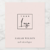 Benutzerdefiniertes Logo für Werbeaktionen mit ein Weinetikett (Einzelnes Label)