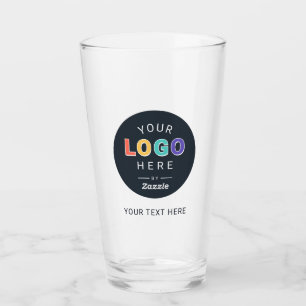 Benutzerdefiniertes Logo Geschäft  Glas