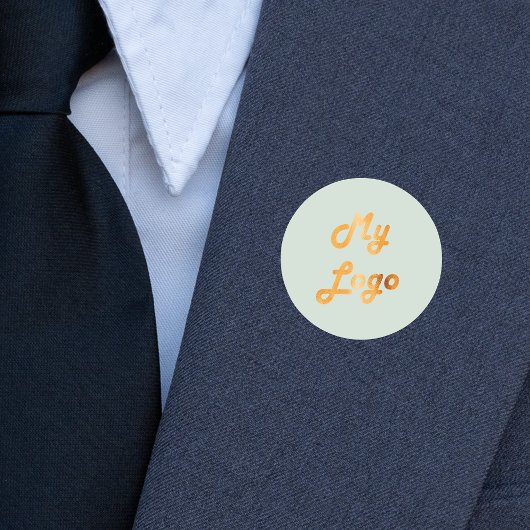 Benutzerdefiniertes Logo-Geschäft grün Runder Aufkleber