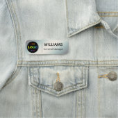 Benutzerdefiniertes Logo-Geschäft oder Mitarbeiter Namensschild (Beispiel)