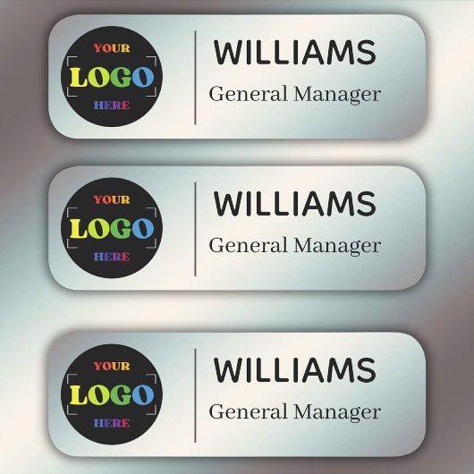 Benutzerdefiniertes Logo-Geschäft oder Mitarbeiter Namensschild