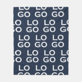 Benutzerdefiniertes Logo Geschäft oder Unternehmen Fleecedecke (Vorderseite)