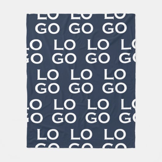 Benutzerdefiniertes Logo Geschäft oder Unternehmen Fleecedecke (Vorderseite)