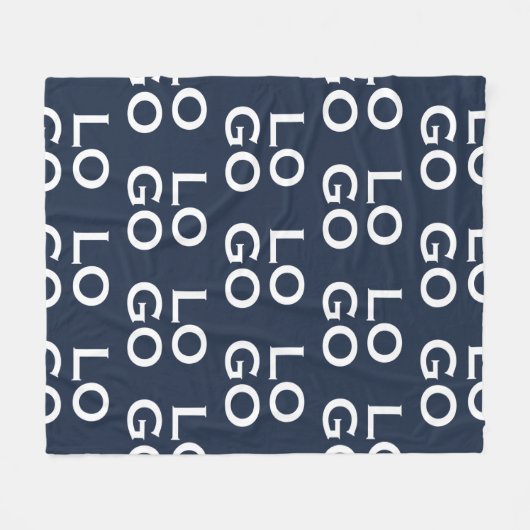 Benutzerdefiniertes Logo Geschäft oder Unternehmen Fleecedecke (Vorderseite (Horizontal))