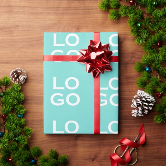 Benutzerdefiniertes Logo Geschäft oder Unternehmen Geschenkpapier (Feiertagsgeschenk)
