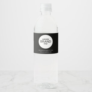 Benutzerdefiniertes Logo Geschäft Unternehmen Corp Wasserflaschenetikett