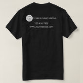 Benutzerdefiniertes Logo Geschäft Unternehmen Tech T-Shirt (Design Rückseite)