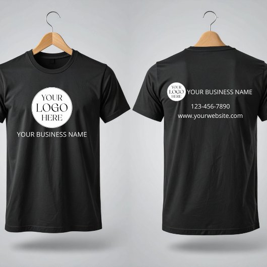 Benutzerdefiniertes Logo Geschäft Unternehmen Tech T-Shirt