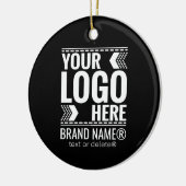 Benutzerdefiniertes Logo, Geschäfts- oder Markenlo Keramik Ornament (Links)