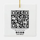 Benutzerdefiniertes Logo, Geschäfts- oder Markenlo Keramikornament (Rückseite)