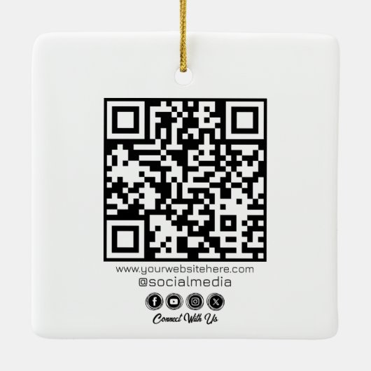 Benutzerdefiniertes Logo, Geschäfts- oder Markenlo Keramikornament (Rückseite)