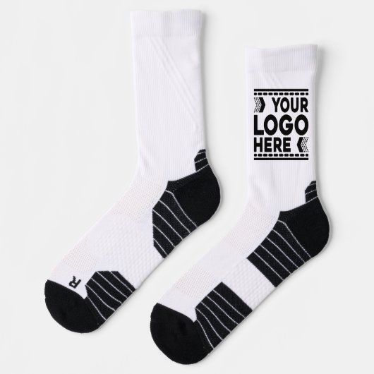 Benutzerdefiniertes Logo, Geschäfts- oder Markenlo Socken (Links)