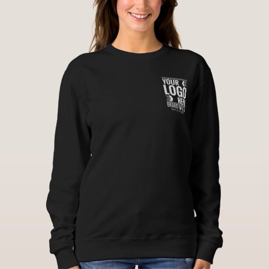 Benutzerdefiniertes Logo, Geschäfts- oder Markenlo Sweatshirt (Vorderseite)