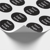 Benutzerdefiniertes Logo Geschenkpapier (Ecke)