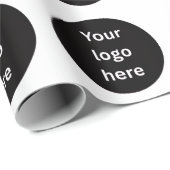 Benutzerdefiniertes Logo Geschenkpapier (Rolleneckpunkt)