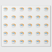 Benutzerdefiniertes Logo Geschenkpapier (Flach)