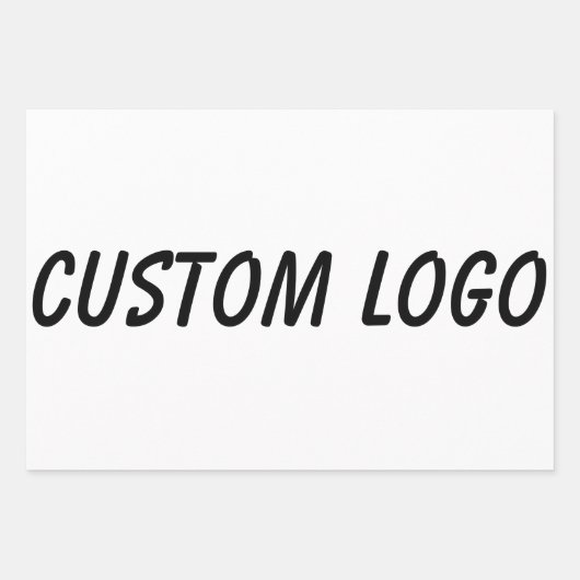 Benutzerdefiniertes Logo Geschenkpapier Set (Vorderseite 2)