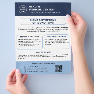 Benutzerdefiniertes Logo Gesundheitsbewusstsein fü Flyer