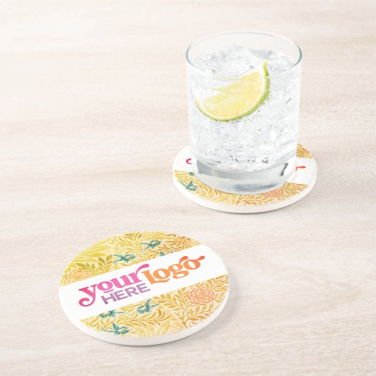 Benutzerdefiniertes Logo Getränkeuntersetzer (Seite)