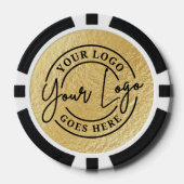 Benutzerdefiniertes Logo Gold Pokerchips (Vorderseite)