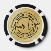 Benutzerdefiniertes Logo Gold Pokerchips (Rückseite)