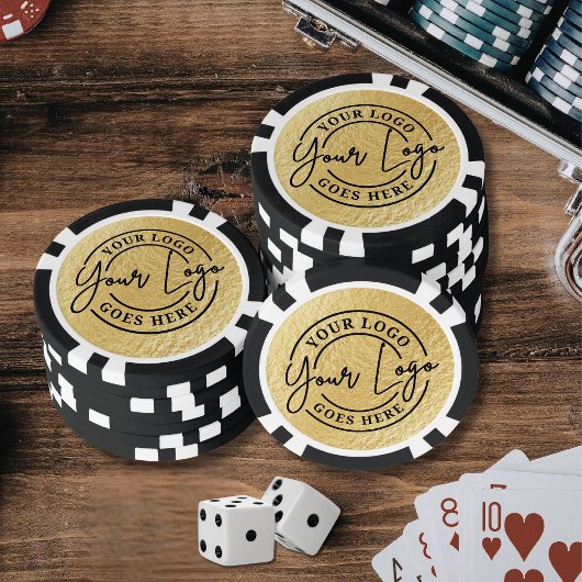 Benutzerdefiniertes Logo Gold Pokerchips