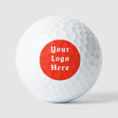 Benutzerdefiniertes Logo Golf Branding Retro Abzei Golfball (Vorderseite)