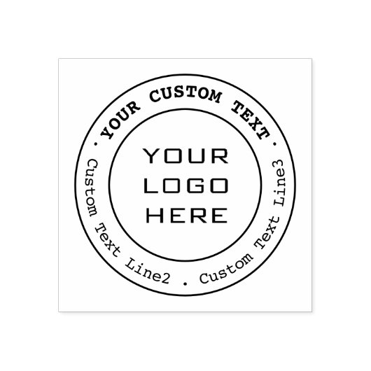 Benutzerdefiniertes Logo Gummistempel (Prägung)