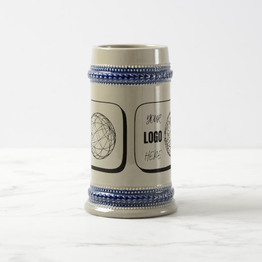 Benutzerdefiniertes Logo hier Bierbrille, Tasse &  (Mittel)