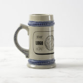 Benutzerdefiniertes Logo hier Bierbrille, Tasse &  (Links)