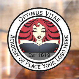 Benutzerdefiniertes Logo hier Bild Fensteraufkleber