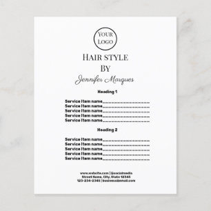 benutzerdefiniertes Logo hier Fliers für Friseure  Flyer
