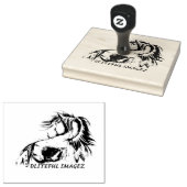 Benutzerdefiniertes Logo Holzfarben-Briefmarke Gummistempel (Stempel)