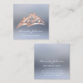 Benutzerdefiniertes Logo House Real Anwesen Agent Quadratische Visitenkarte (Vorne/Hinten)
