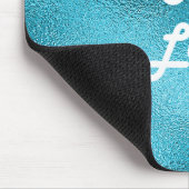 Benutzerdefiniertes Logo-Image blaues Metall Mousepad (Ecke)