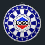 Benutzerdefiniertes Logo-Image für Blau und Weiß Dartscheibe<br><div class="desc">Benutzerdefiniertes Logo-Image auf blau-weißem Dart-Board.</div>
