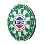 Benutzerdefiniertes Logo-Image für grün und weiß Dartscheibe (Vorderseite rechts)