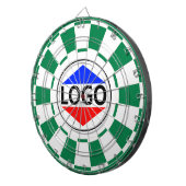 Benutzerdefiniertes Logo-Image für grün und weiß Dartscheibe (Vorderseite rechts)