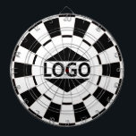 Benutzerdefiniertes Logo-Image für Schwarz und Wei Dartscheibe<br><div class="desc">Benutzerdefiniertes Logo auf schwarz-weißem Dart Board. Besser,  wenn das Logo quadratisch ist.</div>