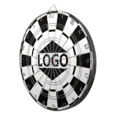 Benutzerdefiniertes Logo-Image für Schwarz und Wei Dartscheibe (Vorderseite rechts)