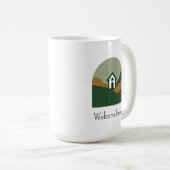 Benutzerdefiniertes Logo Immobilien Kaffeetasse (VorderseiteRechts)