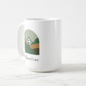 Benutzerdefiniertes Logo Immobilien Kaffeetasse (Vorderseite Links)
