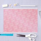 Benutzerdefiniertes Logo in Rosa Seidenpapier (Handwerk)